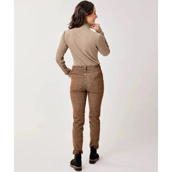 Carve Designs Women’s Skinny Corduroy Pants Size 4 Maroon Heathered Spice EUC - Picture 4 of 14